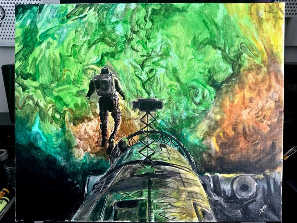 PROJECT HAIL MARY - Original Acrylic Painting