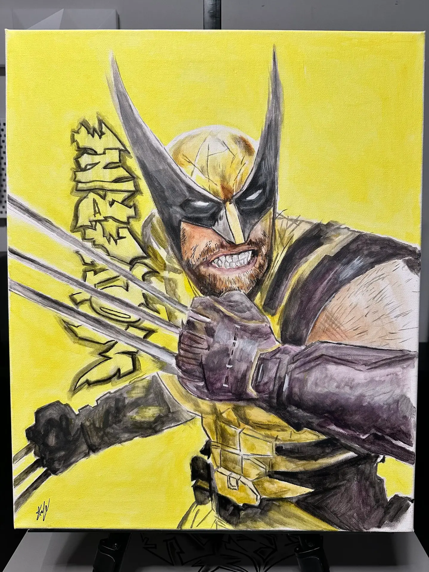 WOLVERINE Original Acrylic Painting