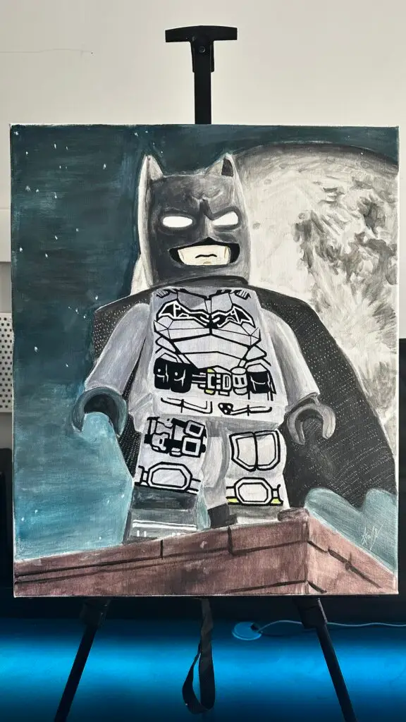 LEGO Batman Original Acrylic Painting