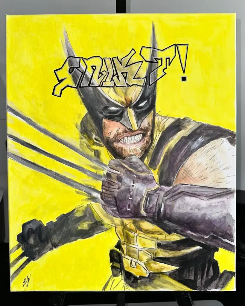 WOLVERINE Original Acrylic Painting