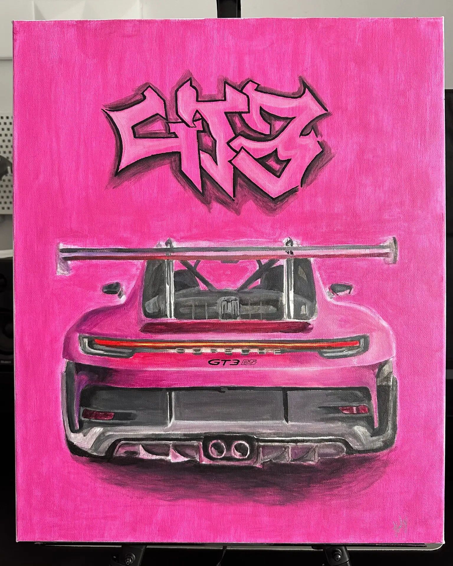 Porsche GT3RS Orginal Acrylic Painting