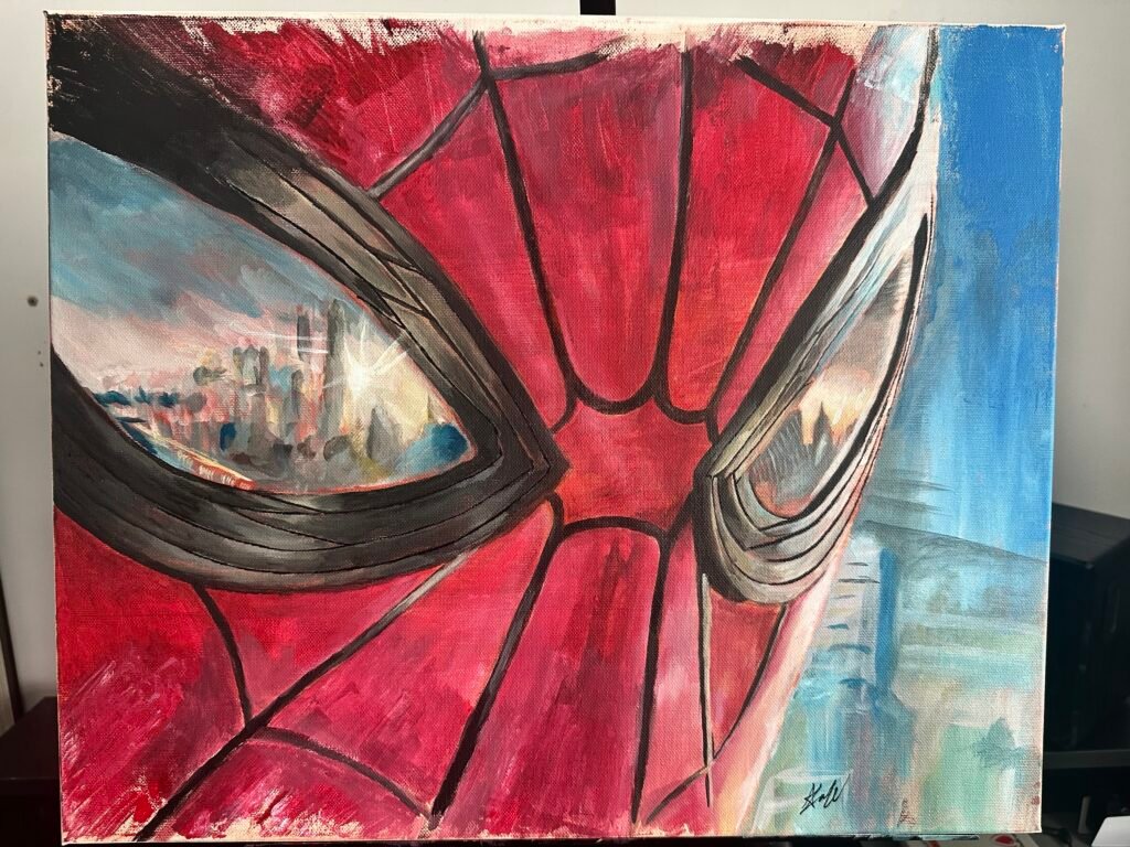 Spider-man Brand New Day Original Acrylic Painting