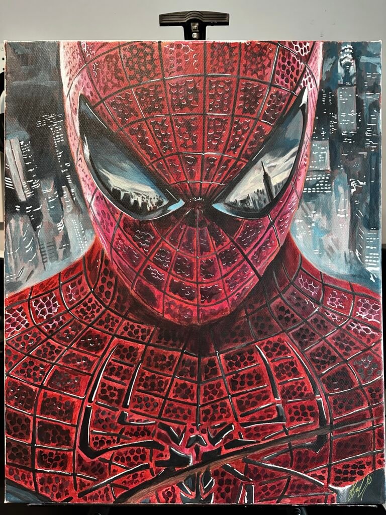 The Amazing Spider-Man Acrylic Painting